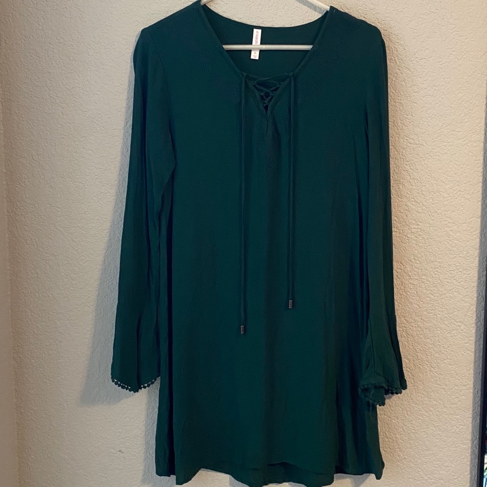 Green Mini Dress - Picture 4 of 5